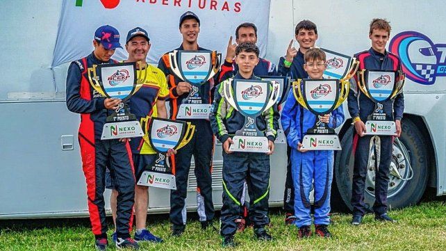 Los ganadores que entregó la apertura del campeonato en el Club de Volantes Entrerrianos.