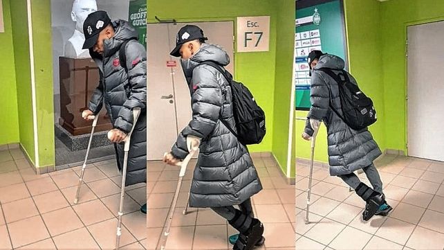 Neymar se expresóa través de sus redes sociales luego de salir del estadio en muletas por una lesión en su tobillo izquierdo.