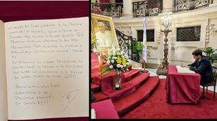Pullaro homenajeó al Papa Francisco en la Nunciatura: Honraremos su legado de conciliación y diálogo