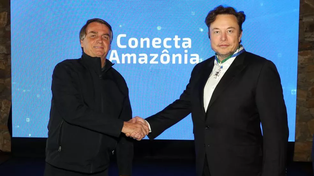 Bolsonaro firma con Elon Musk un acuerdo para llevar internet a 19 mil escuelas de la Amazonia