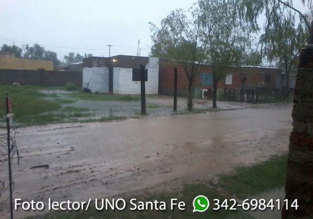 Así está la calle Padre Aldo Buntin de Alto Verde. Gentileza: Jazmín