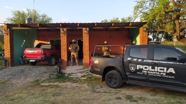 Uno de los domicilios allanados por la TOE en Rosario.&nbsp;