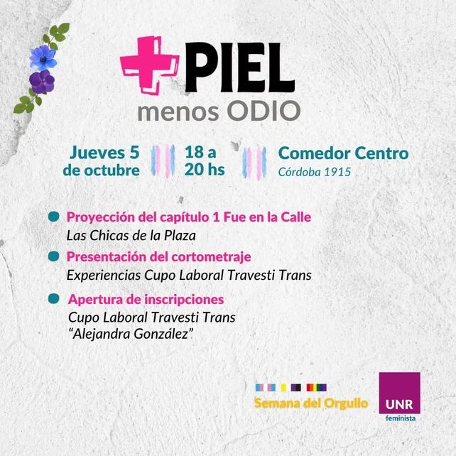 Con dos proyecciones, la UNR abre la inscripción al cupo laboral trans