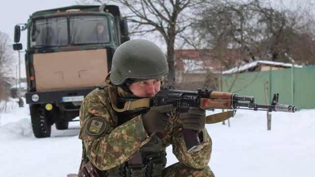 En la mira. Rusia bombardeó posiciones en Ucrania y estalló el conflicto bélico.