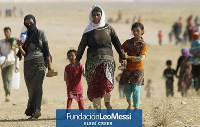 A Lio no le pasó por alto la situación de los refugiados.