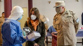 Frederic supervisó el testeo al personal de las fuerzas federales en Entre Ríos