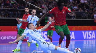 La selección argentina de futsal perdió la final ante Portugal por 2-1.