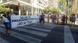 Los docentes de la UNR se manifestaron en la plaza Pringles.&nbsp;