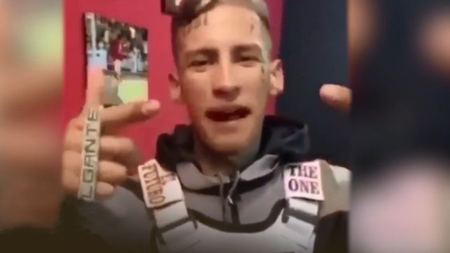 El periplo de L-Gante por Rosario continuó con más videos y saludos por doquier.&nbsp;