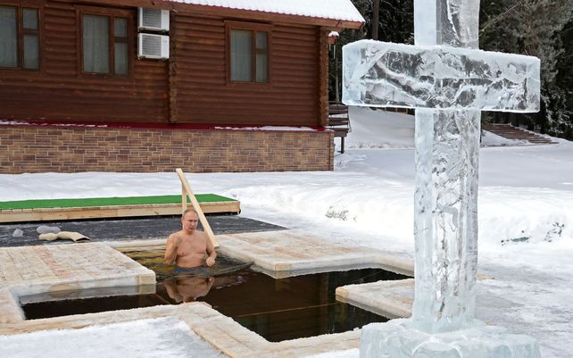 Imágenes de la Epifanía ortodoxa en Rusia