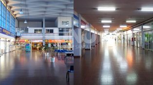 Desolador. El panorama que muestran los pasillos de la Terminal de Ómnibus santafesina, con sus comerciantes al borde del nocaut.&nbsp;