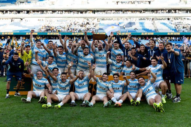 Los Pumas ganaron y siguen avanzando a nivel mundial.