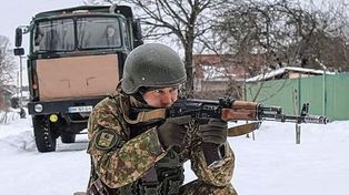 La guerra entre Ucrania y Rusia. Primer día del conflicto.