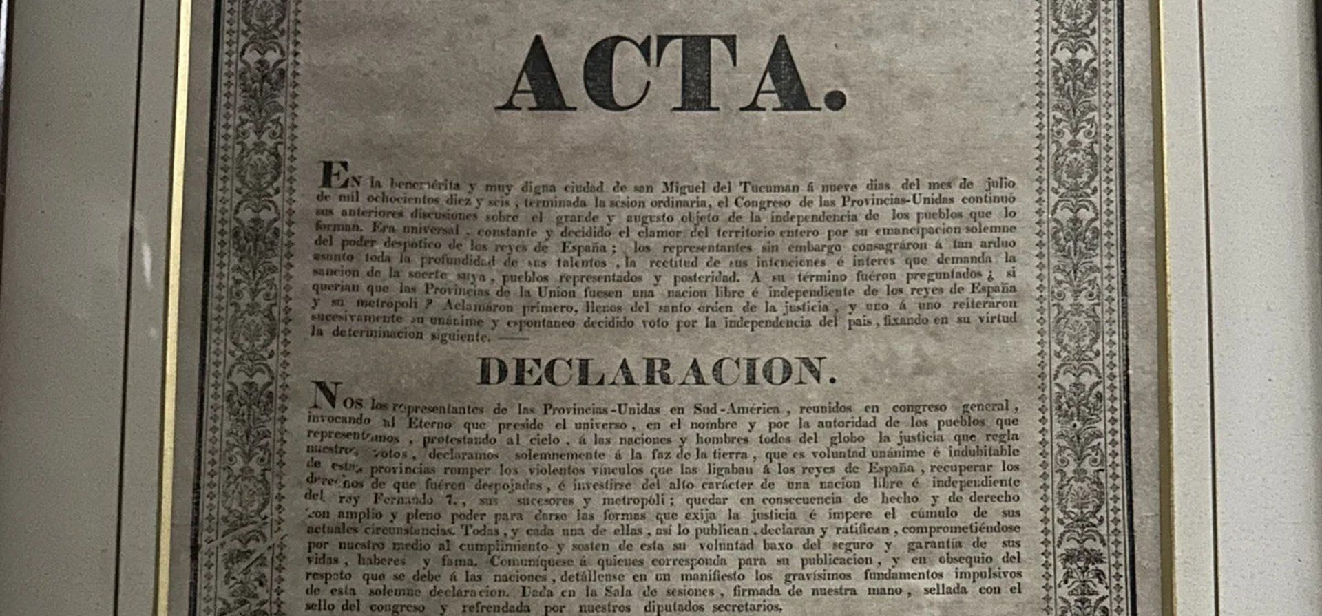 De contrabandos y soberanías: qué valor tiene el Acta de la Independencia recuperada