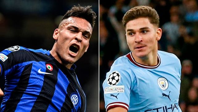 Lautaro Martínez y Julián Alvarez pelearán por la orejona.