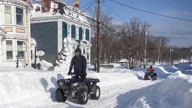 Tormenta de nieve histórica en Canadá