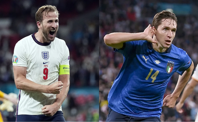 Inglaterra e Italia definen la Eurocopa en Wembley