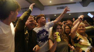 El momento en que el búnker liberal en Rosario explotó de euforia