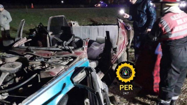 Rescataron a un hombre tras chocar contra un caballo en Ruta 18