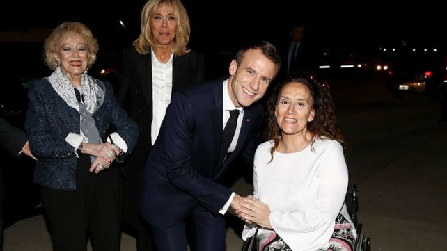 Desconcierto en el arribo de Macron a Ezeiza