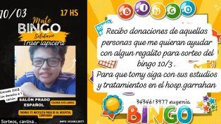 Mate Bingo solidario por Tomás