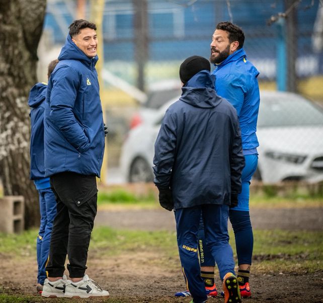 En el amistoso ante Central Córdoba, Veliz dio el presente y saludó a viejos compañeros.