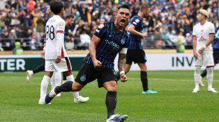 Lautaro Martínez anotó el empate para el Inter en el Mundial de Clubes.