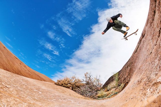 La experiencia de andar en skate en un lugar tan remoto como el desierto