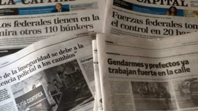 Rosario es una ciudad desbordada por la violencia que genera el narcotráfico. Casi a diario se registran crímenes por ajustes de cuentas.