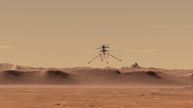 El Ingenuity volará por Marte