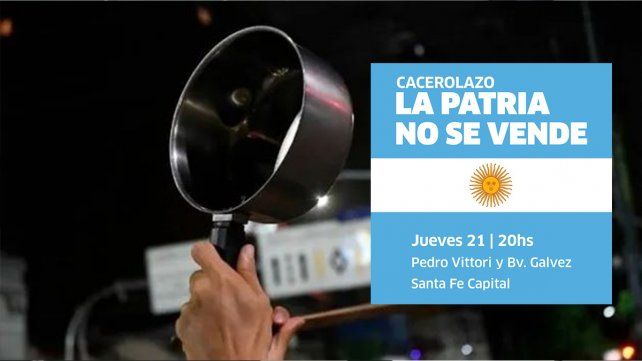 La convocatoria al cacerolazo en Santa Fe se viralizó por redes sociales.&nbsp;