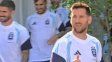 La Selección argentina realizó su primer entrenamiento en Kansas bajo un intenso calor
