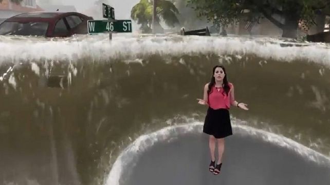 Espectacular animación con posibles efectos del huracán Florence