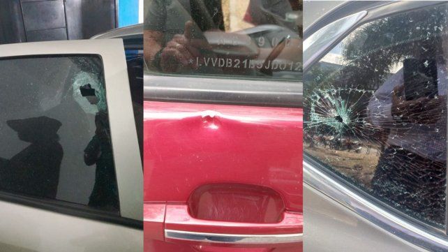 Vehículos que circulan por la Ruta Nacional 168 fueron atacados.