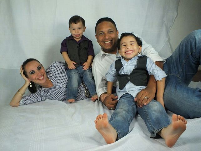 Días felices. Jaison estuvo junto a su familia hasta hace un mes y medio.