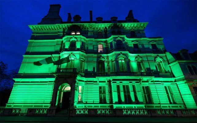La embajada de Irlanda en Londres.