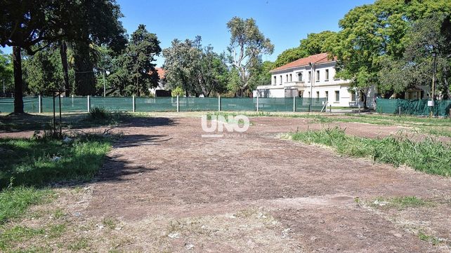 El lugar donde estaba instalado el hospital de campaña militar