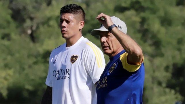 Russo discutió con Marcos Rojo y lo marginó del entrenamiento de Boca