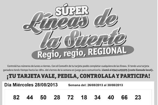 Seguí jugando con las Súper Líneas de las Suerte