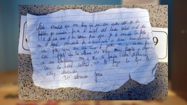 La carta con la que un narco pedía drogas para el recital del Indio Solari