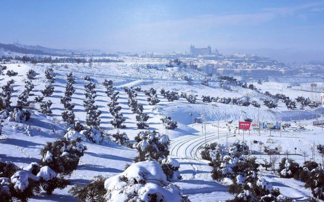 La ciudad española de Toledo quedó bajo los efectos de la borrasca