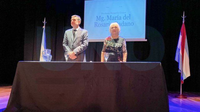 Rosario Badano recibió el Doctorado Honoris Causa de Uader