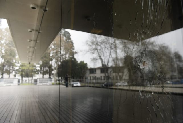 Una de las balaceras contra el Centro de Justicia Penal en 2018.&nbsp;