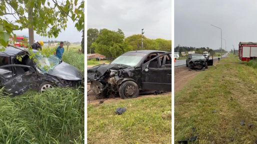 Crespo: violento choque en Ruta 12 con heridos