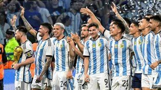 Los campeones del mundo festejaron con fuegos artificiales