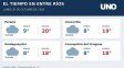 Tiempo en Entre Ríos: lunes y martes nublados, con mañanas frescas y tardes templadas