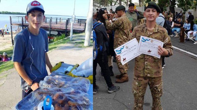 Oscar Forni es de Santa Elena y el 10 de octubre recibió su título de soldado granadero. A UNO contó que finaliza sus estudios con el plan Fines y quiere ingresar a la escuela de suboficiales