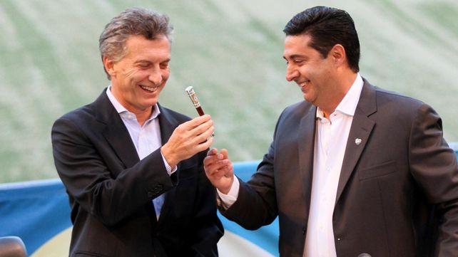 Macri con Angelici su asesor de confianza en temas jurídicos.&nbsp;