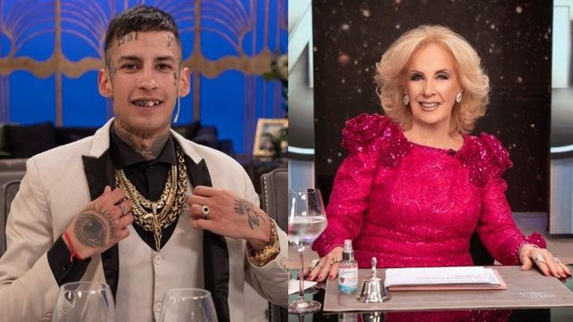 El tenso momento entre Mirtha Legrand y  L-Gante: Usted me cayó mal