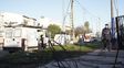 Insólito corte de tránsito en Rosario: un semáforo se partió y cayó en plena calle